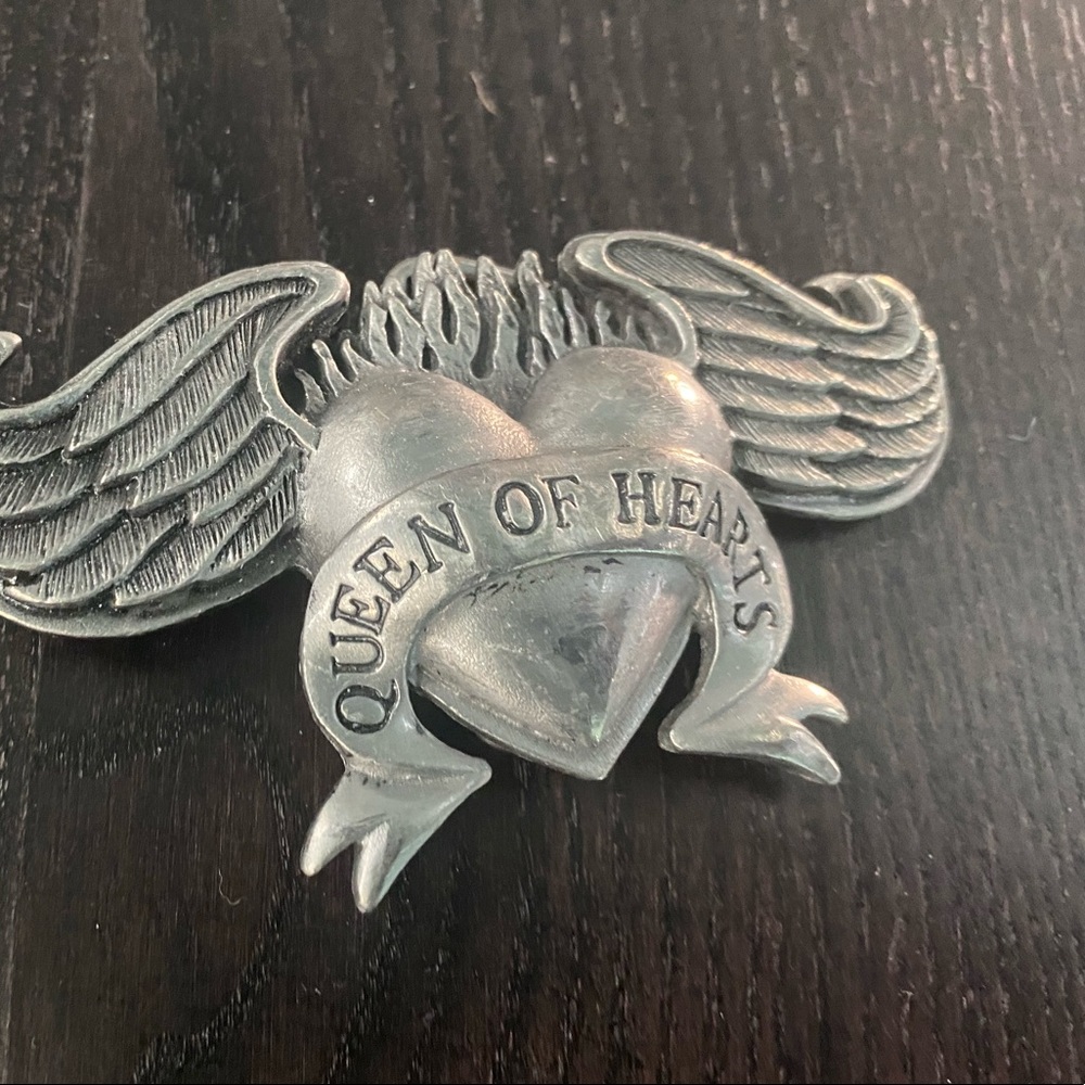 Queen of Hearts unisex Metal Belt Buckle